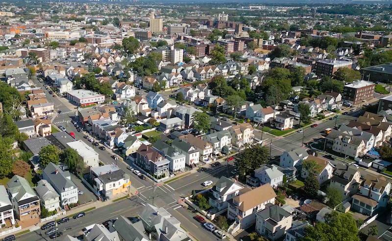 Residential neighborhood in Passaic, New Jersey
